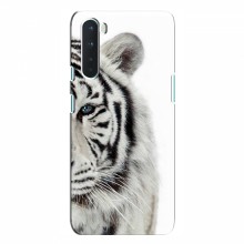 Чехлы с картинками животных OnePlus Nord Белый Тигр - купить на Floy.com.ua
