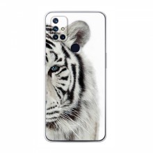 Чехлы с картинками животных OnePlus Nord N10 5G Белый Тигр - купить на Floy.com.ua