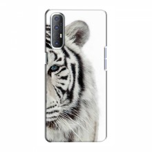 Чехлы с картинками животных OPPO Reno 3 Pro Белый Тигр - купить на Floy.com.ua