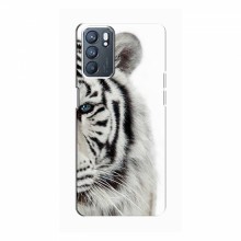 Чехлы с картинками животных OPPO Reno6 (4G) Белый Тигр - купить на Floy.com.ua