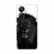 Чехлы с картинками животных RealMe 10 Pro Plus (5G) Черный ЛЕВ - купить на Floy.com.ua