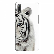 Чехлы с картинками животных RealMe 3 pro Белый Тигр - купить на Floy.com.ua