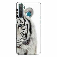 Чехлы с картинками животных RealMe 5 Pro Белый Тигр - купить на Floy.com.ua