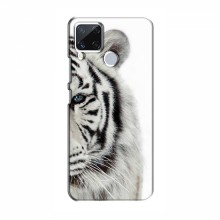 Чехлы с картинками животных RealMe C15 Белый Тигр - купить на Floy.com.ua