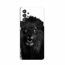 Чехлы с картинками животных Samsung Galaxy A32 (5G) Черный ЛЕВ - купить на Floy.com.ua