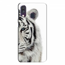 Чехлы с картинками животных Samsung Galaxy A40 2019 (A405F) Белый Тигр - купить на Floy.com.ua