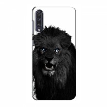 Чехлы с картинками животных Samsung Galaxy A50 2019 (A505F) Черный ЛЕВ - купить на Floy.com.ua