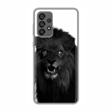 Чехлы с картинками животных Samsung Galaxy A73 (5G) Черный ЛЕВ - купить на Floy.com.ua