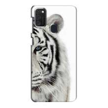 Чехлы с картинками животных Samsung Galaxy M21 Белый Тигр - купить на Floy.com.ua