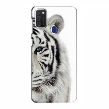 Чехлы с картинками животных Samsung Galaxy M21s Белый Тигр - купить на Floy.com.ua