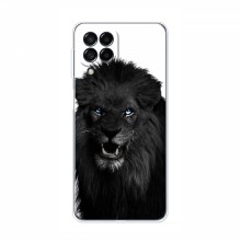 Чехлы с картинками животных Samsung Galaxy M32 Черный ЛЕВ - купить на Floy.com.ua