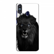 Чехлы с картинками животных Samsung Galaxy M40 Черный ЛЕВ - купить на Floy.com.ua