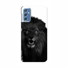 Чехлы с картинками животных Samsung Galaxy M52 Черный ЛЕВ - купить на Floy.com.ua