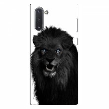 Чехлы с картинками животных Samsung Galaxy Note 10 Черный ЛЕВ - купить на Floy.com.ua