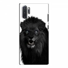 Чехлы с картинками животных Samsung Galaxy Note 10 Plus Черный ЛЕВ - купить на Floy.com.ua