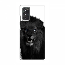 Чехлы с картинками животных Samsung Galaxy Note 20 Черный ЛЕВ - купить на Floy.com.ua