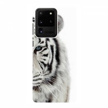 Чехлы с картинками животных Samsung Galaxy S20 Ultra Белый Тигр - купить на Floy.com.ua