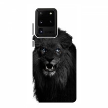 Чехлы с картинками животных Samsung Galaxy S20 Ultra Черный ЛЕВ - купить на Floy.com.ua