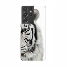 Чехлы с картинками животных Samsung Galaxy S21 Plus Белый Тигр - купить на Floy.com.ua