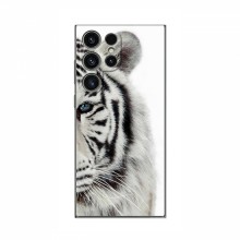 Чехлы с картинками животных Samsung Galaxy S23 Ultra Белый Тигр - купить на Floy.com.ua