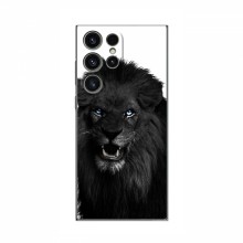 Чехлы с картинками животных Samsung Galaxy S23 Ultra Черный ЛЕВ - купить на Floy.com.ua