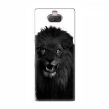 Чехлы с картинками животных Sony Xperia 10 Черный ЛЕВ - купить на Floy.com.ua