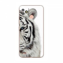 Чехлы с картинками животных TECNO Pop 5 GO Белый Тигр - купить на Floy.com.ua