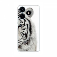 Чехлы с картинками животных TECNO Spark 10 (KI5q) Белый Тигр - купить на Floy.com.ua
