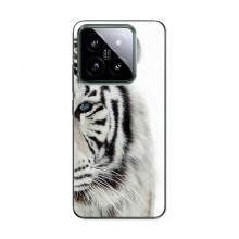 Чехлы с картинками животных Xiaomi 14 Pro Белый Тигр - купить на Floy.com.ua