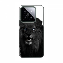 Чехлы с картинками животных Xiaomi 14 Pro Черный ЛЕВ - купить на Floy.com.ua