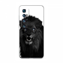 Чехлы с картинками животных Xiaomi Mi 10 Ultra Черный ЛЕВ - купить на Floy.com.ua