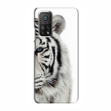 Чехлы с картинками животных Xiaomi Mi 10T Белый Тигр - купить на Floy.com.ua