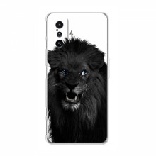 Чехлы с картинками животных Xiaomi POCO F4 GT Черный ЛЕВ - купить на Floy.com.ua