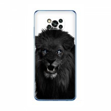 Чехлы с картинками животных Xiaomi POCO X3 Черный ЛЕВ - купить на Floy.com.ua