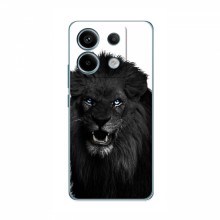 Чехлы с картинками животных Xiaomi POCO X6 5G Черный ЛЕВ - купить на Floy.com.ua