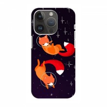 Чехлы с картинкой Лисички для iPhone 14 Pro Max (VPrint) Лисички космонавты - купить на Floy.com.ua