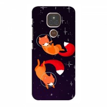 Чехлы с картинкой Лисички для Motorola MOTO E7 Plus (VPrint)