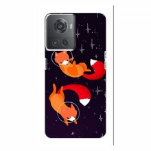 Чехлы с картинкой Лисички для OnePlus ACE (10R) (VPrint) Лисички космонавты - купить на Floy.com.ua