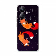 Чехлы с картинкой Лисички для RealMe 10 Pro Plus (5G) (VPrint) Лисички космонавты - купить на Floy.com.ua