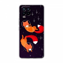 Чехлы с картинкой Лисички для RealMe 8 Pro (VPrint) Лисички космонавты - купить на Floy.com.ua