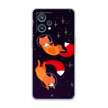 Чехлы с картинкой Лисички для RealMe 9 (VPrint) Лисички космонавты - купить на Floy.com.ua