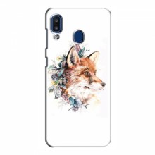 Чехлы с картинкой Лисички для Samsung Galaxy A20 2019 (A205F) (VPrint)