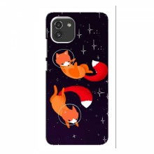 Чехлы с картинкой Лисички для Samsung Galaxy A03 (A035) (VPrint) Лисички космонавты - купить на Floy.com.ua
