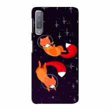 Чехлы с картинкой Лисички для Samsung A7-2018, A750 (VPrint) Лисички космонавты - купить на Floy.com.ua