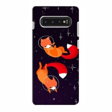 Чехлы с картинкой Лисички для Samsung S10 (VPrint)