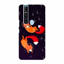 Чехлы с картинкой Лисички для TECNO Camon 15 Pro (VPrint) Лисички космонавты - купить на Floy.com.ua