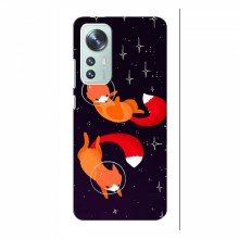 Чехлы с картинкой Лисички для Xiaomi 12 / 12X (VPrint) Лисички космонавты - купить на Floy.com.ua