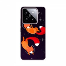Чехлы с картинкой Лисички для Xiaomi 14 (VPrint) Лисички космонавты - купить на Floy.com.ua