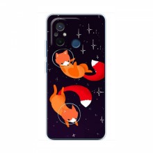 Чехлы с картинкой Лисички для Xiaomi POCO C55 (VPrint) Лисички космонавты - купить на Floy.com.ua