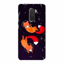 Чехлы с картинкой Лисички для Xiaomi Pocophone F1 (VPrint)